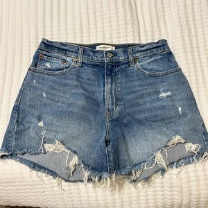 Abercrombie Curve Love Mom Jean Shorts